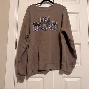 Jimi Hendrix Graphic Brown Sweater